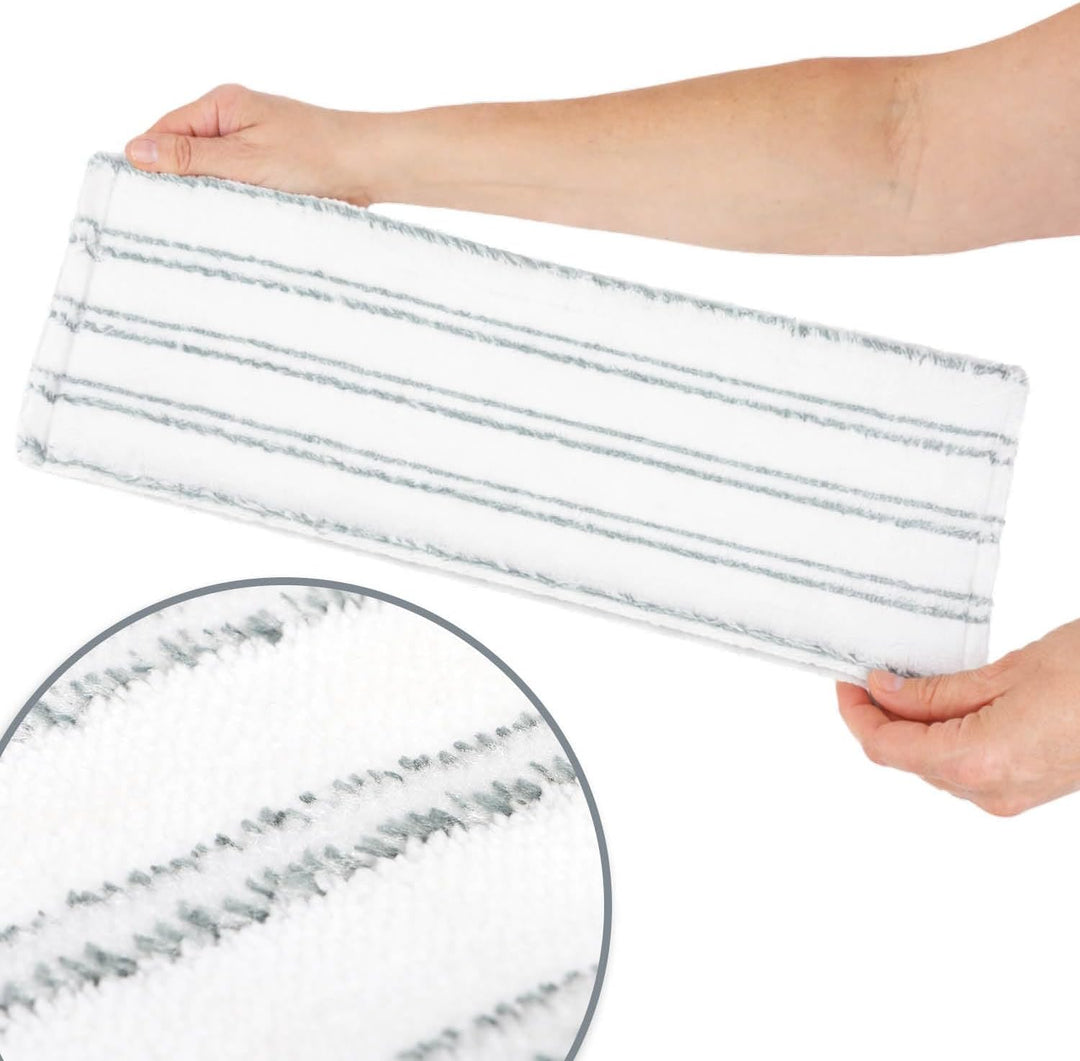 COM-FOUR® 4X Mikrofaser Ersatzbezug - Wischbezug für 42 cm Bodenwischer - Wischmopp-Bezug für alle B