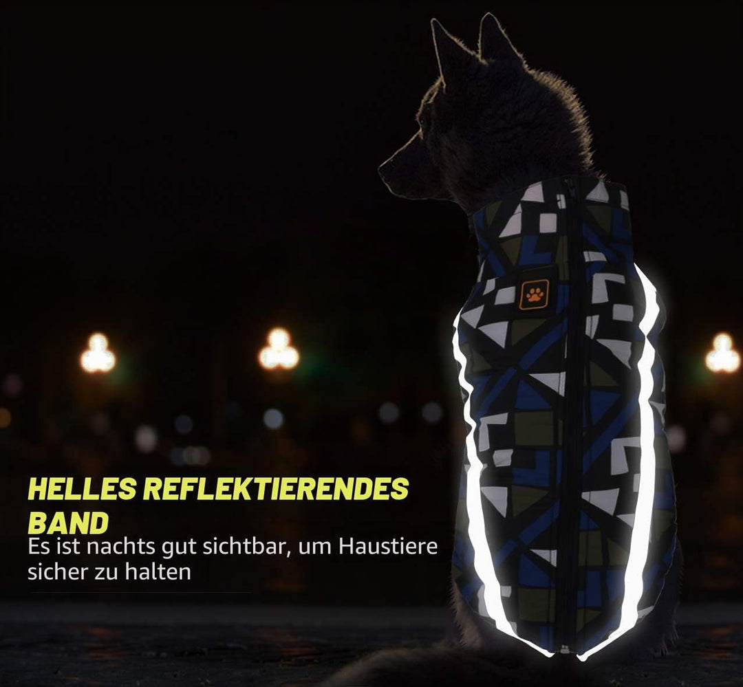 Idepet Haustier Katze Hundemantel, warme Hundepullover Winter klein mittel gross Hundejacken Weste W