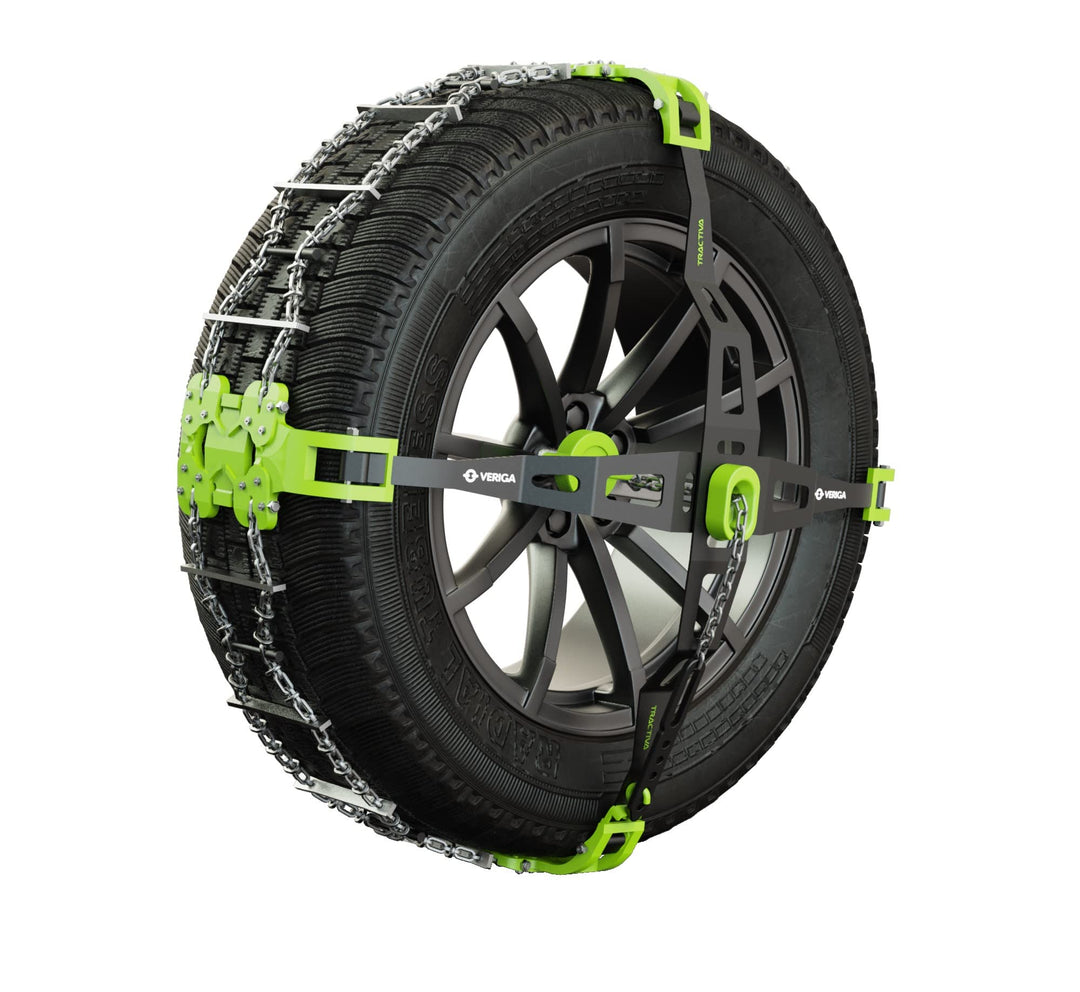 Veriga T-S30 TRACTIVA SPORT Laufflächen Schneeketten Satz (1 Paar= 2 Stück) automatische Spannung &