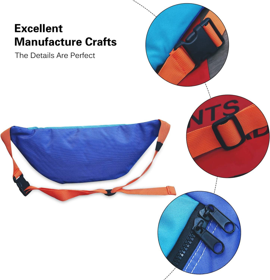 FANDARE Bauchtasche Hüfttasche Brusttasche Gürteltasche Sling Chest Bag für Herren Damen Schultertas