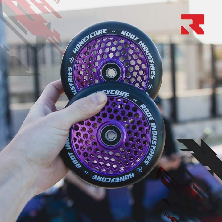 Root Honeycore Scooter-Räder Lila 120mm, Lila 120mm