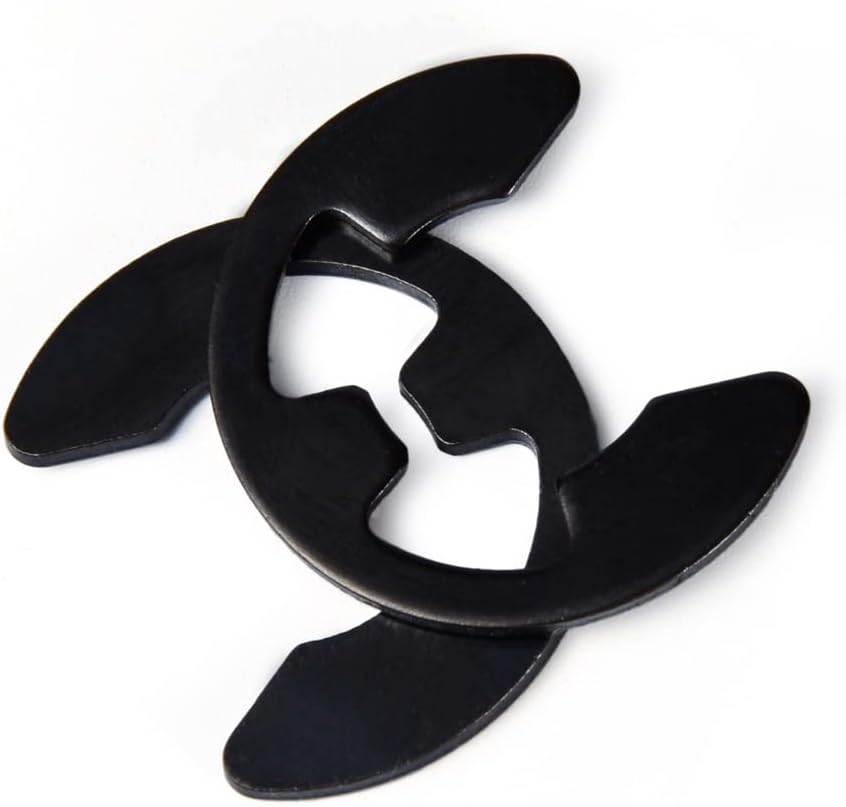 Manganstahl E-Clip Externe Haltering Snap Intern Sicherungsring 6mm, 200 pcs, 6mm, 200 pcs