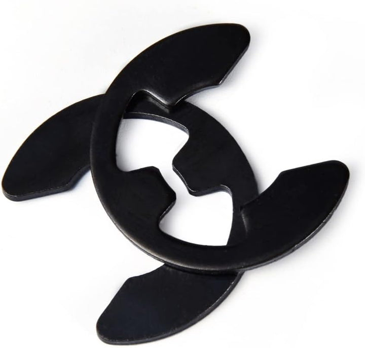 Manganstahl E-Clip Externe Haltering Snap Intern Sicherungsring 6mm, 200 pcs, 6mm, 200 pcs