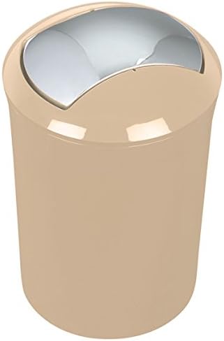 Spirella Design Kosmetikeimer 10.16876 "Sydney mit Schwingdeckel 5 Liter (ØxH): 19 x 30 cm Beige, Be