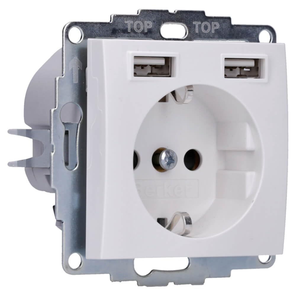 Berker Steckdose SCHUKO/USB 48038989