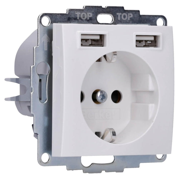 Berker Steckdose SCHUKO/USB 48038989