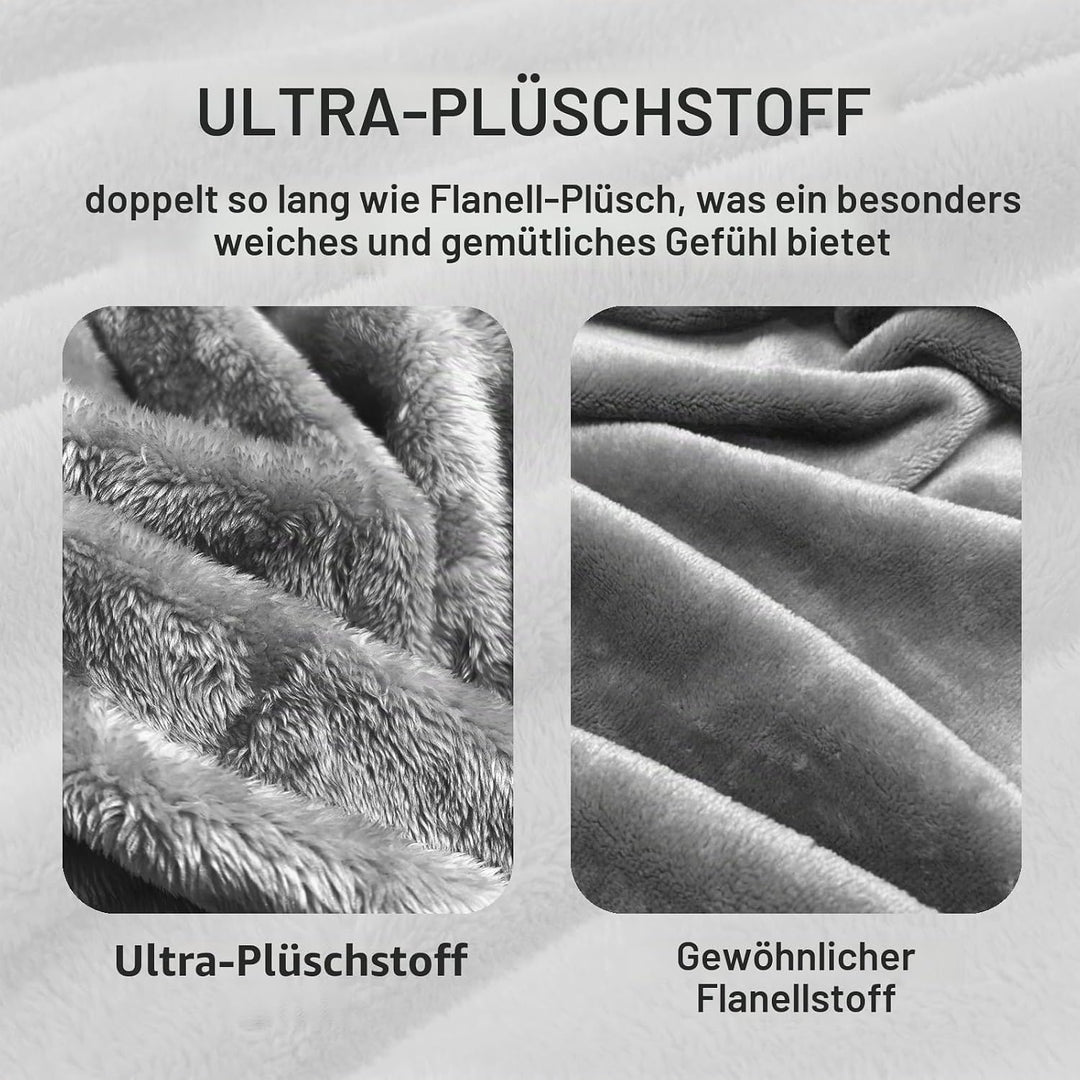 Whale Flotilla Kuscheldecke Flauschige Decke, Warme Fleecedecke/Sofadecke/Wohndecke/Couchdecke - Sup