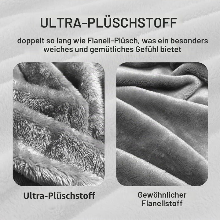 Whale Flotilla Kuscheldecke Flauschige Decke, Warme Fleecedecke/Sofadecke/Wohndecke/Couchdecke - Sup