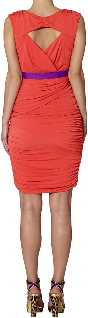 APART Fashion Jerseykleid Orange NEU Kleid mit Drapierungen