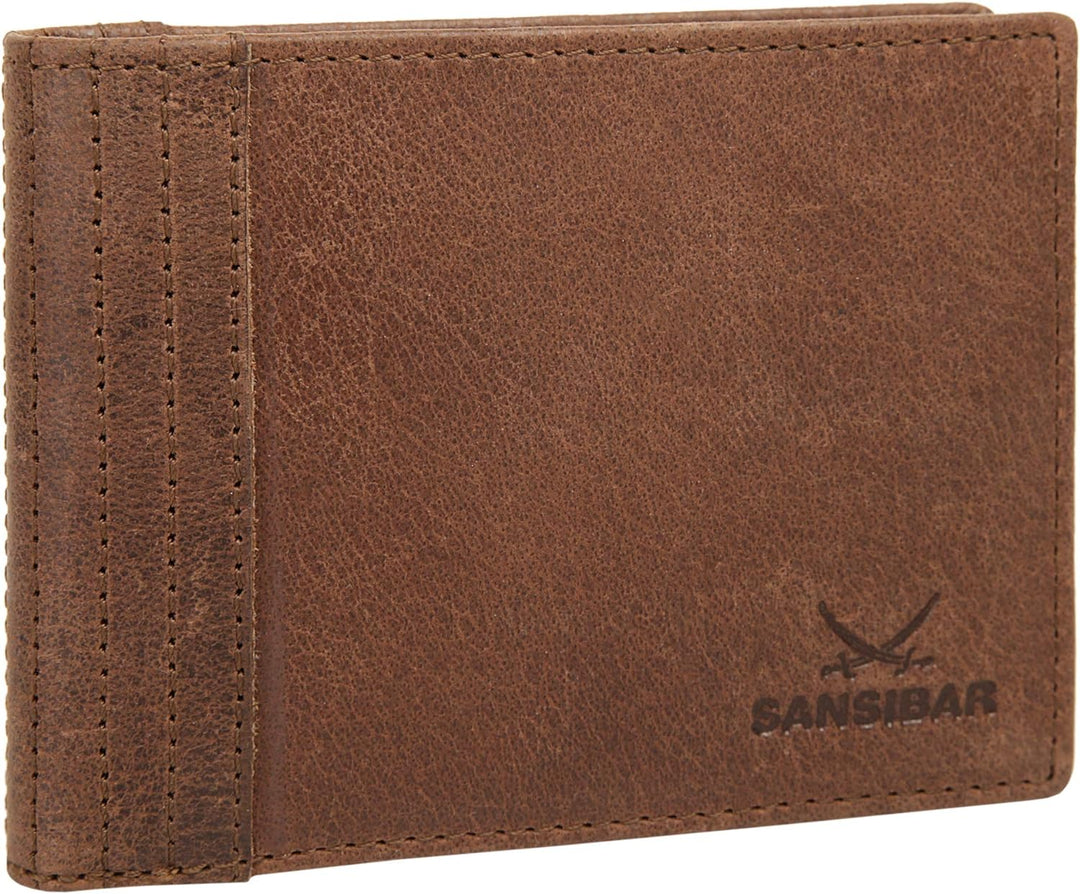 Sansibar Geldbörse Echt Leder Cognac Herren, Damen - 020050, Cognac