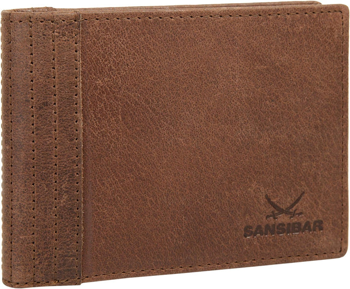 Sansibar Geldbörse Echt Leder Cognac Herren, Damen - 020050, Cognac