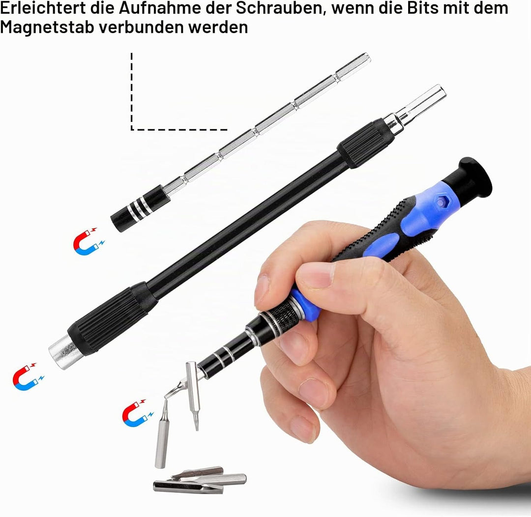 Eventronic 132 in 1 Schraubendreher Set Feinmechanik, Mini Feinmechaniker Werkzeug Set, Werkzeug Set