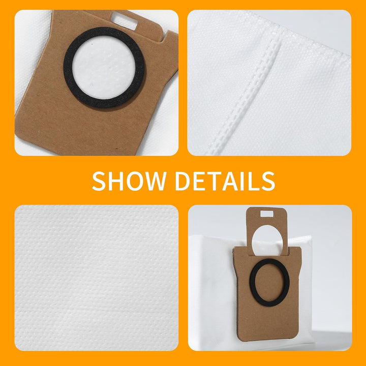 16 Stück Staubbeutel Kompatibel mit Dreame L10s Ultra / L10 Ultra / L20 Ultra, für Xiaomi X10+ / X20
