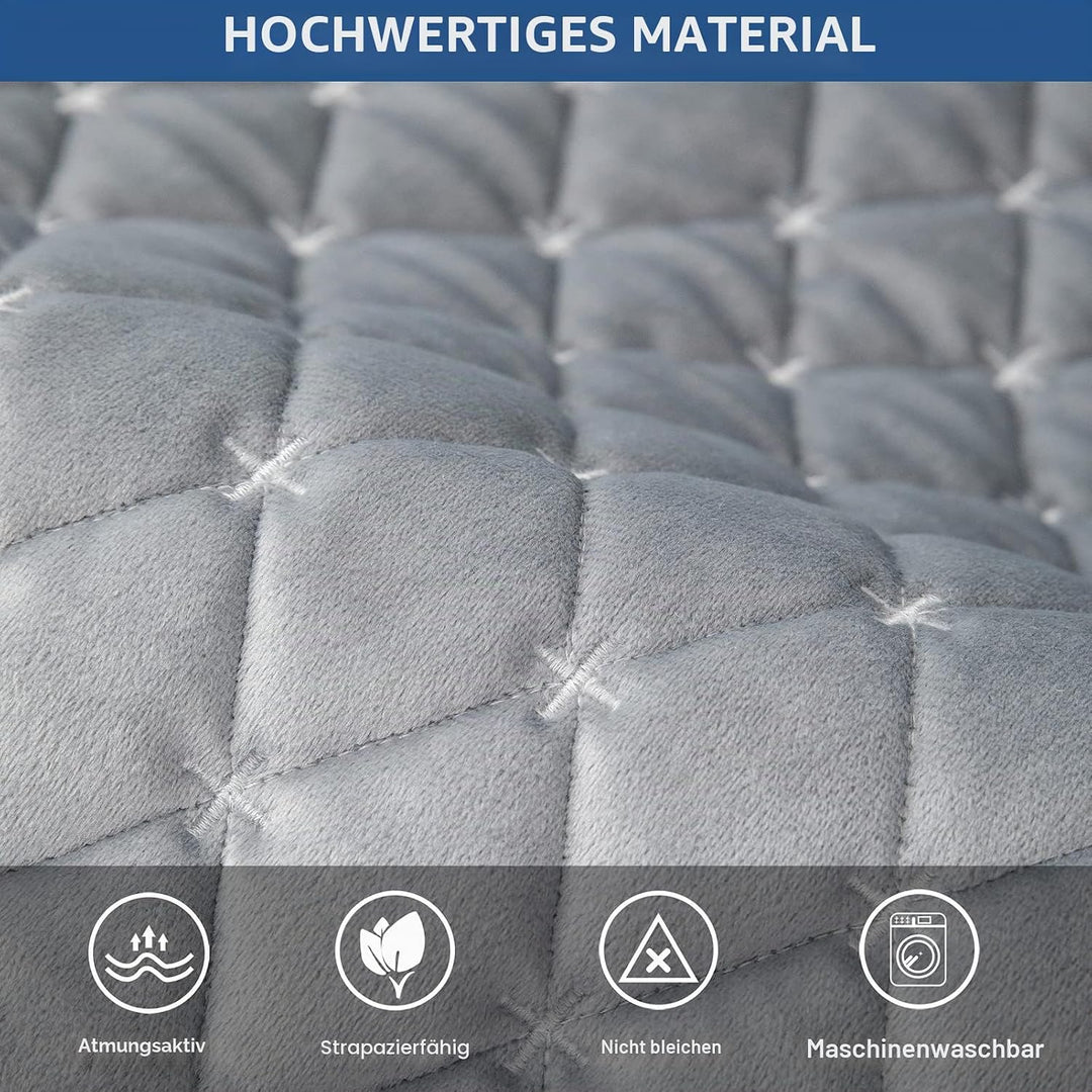 Eismodra Sofa Überzug,Sofabezug 3 Sitzer,Anti-Rutsch-Couch Überzug für L Form Sofaschoner Chaiselong