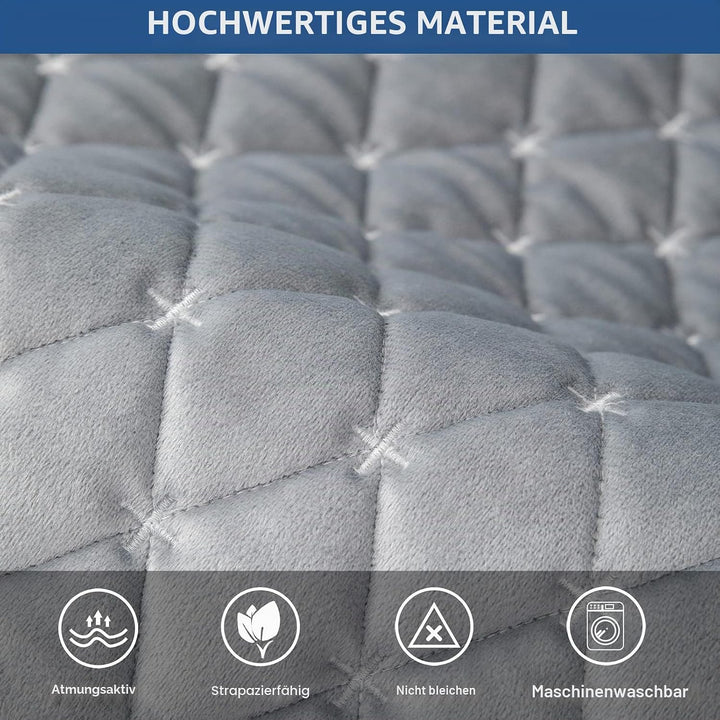 Eismodra Sofa Überzug,Sofabezug 3 Sitzer,Anti-Rutsch-Couch Überzug für L Form Sofaschoner Chaiselong
