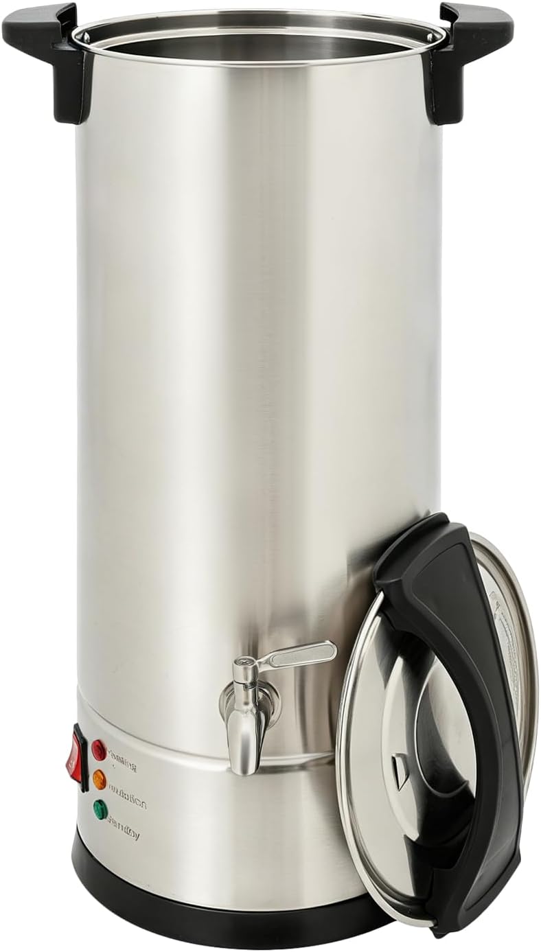 Wachsschmelzer 9L, Wachsschmelztiegel mit Temperaturregelung für Kerzen | 1800W 304 Edelstahl + PP,