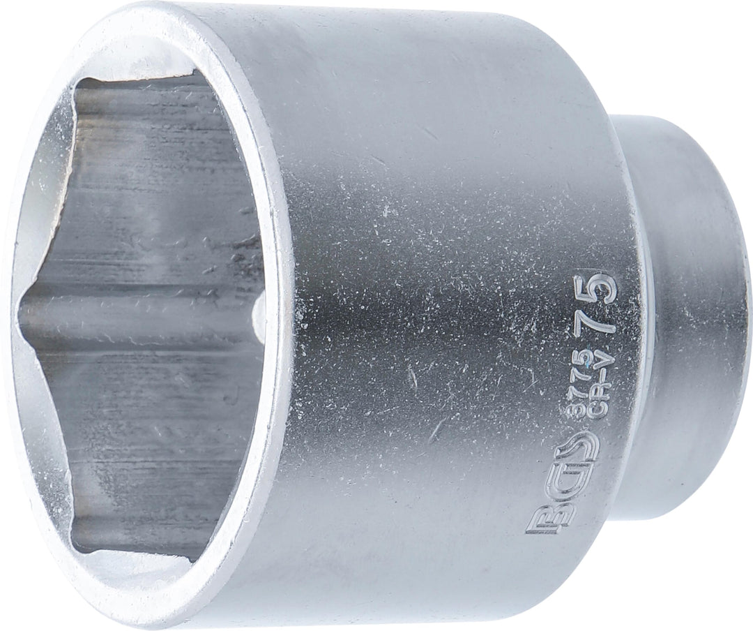 BGS 3775 | Steckschlüssel-Einsatz Sechskant | 25 mm (1") | SW 75 mm Schlüsselweite: 75 mm, Schlüssel