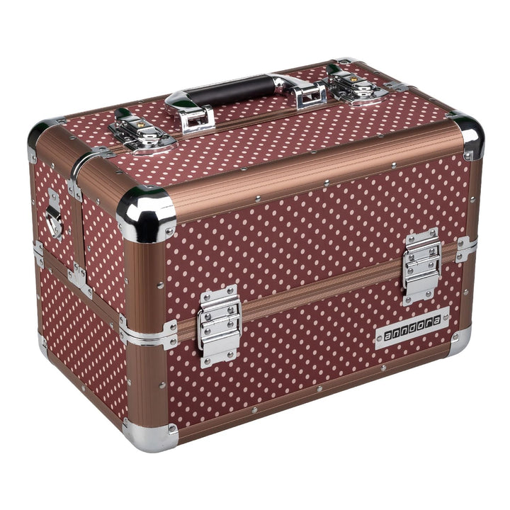 anndora Beauty Case Kosmetikkoffer - Stilvoller Schmuckkoffer, Schminkkoffer mit robustem Aluminiumr