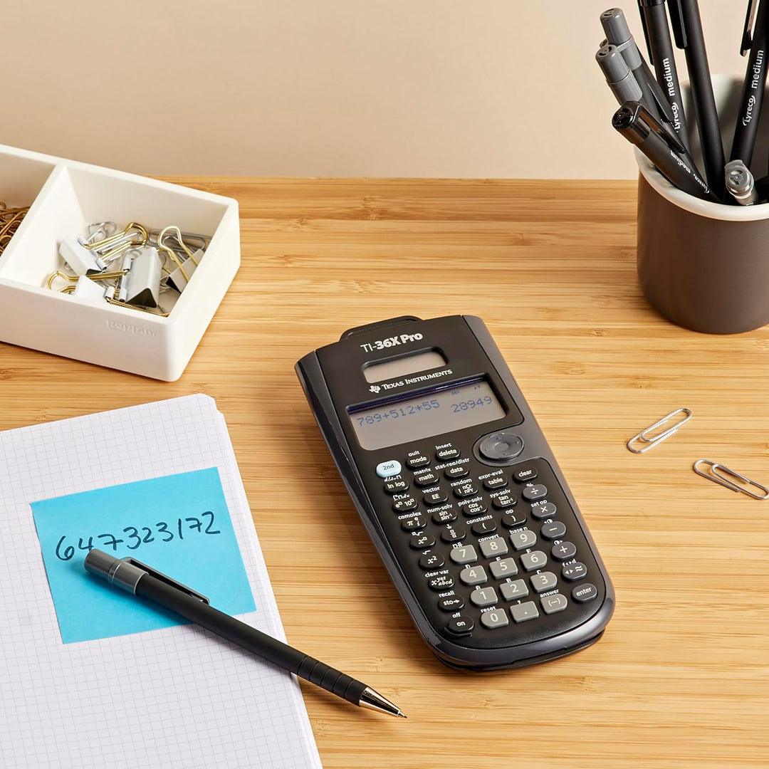 Texas Instruments TI-36X PRO Schulrechner (4-zeilig), nur mit französischer Anleitung und Sprache, 3