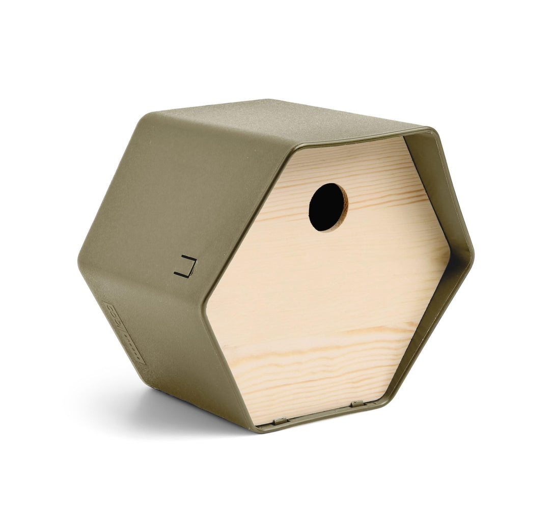 Capi Europe - Vogelhaus rund Hive - 19x23x20 - Grün - CAPI Biodiversity Hive - AHBIG001 Grün Hive -