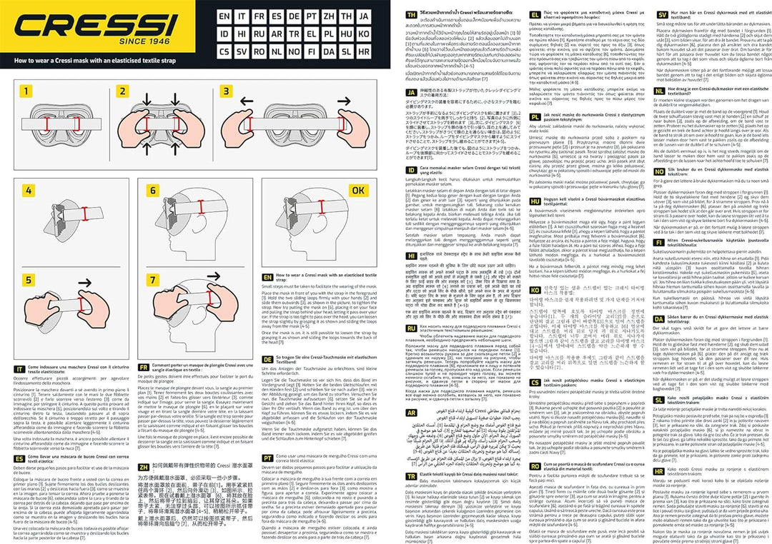 Cressi Samoa zum Tauchen und Schnorcheln - Samoa Maske oder Set Samoa Maske + Schnorchel Mexico, Ein