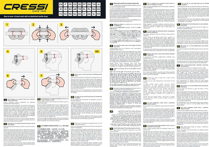 Cressi Samoa zum Tauchen und Schnorcheln - Samoa Maske oder Set Samoa Maske + Schnorchel Mexico, Ein