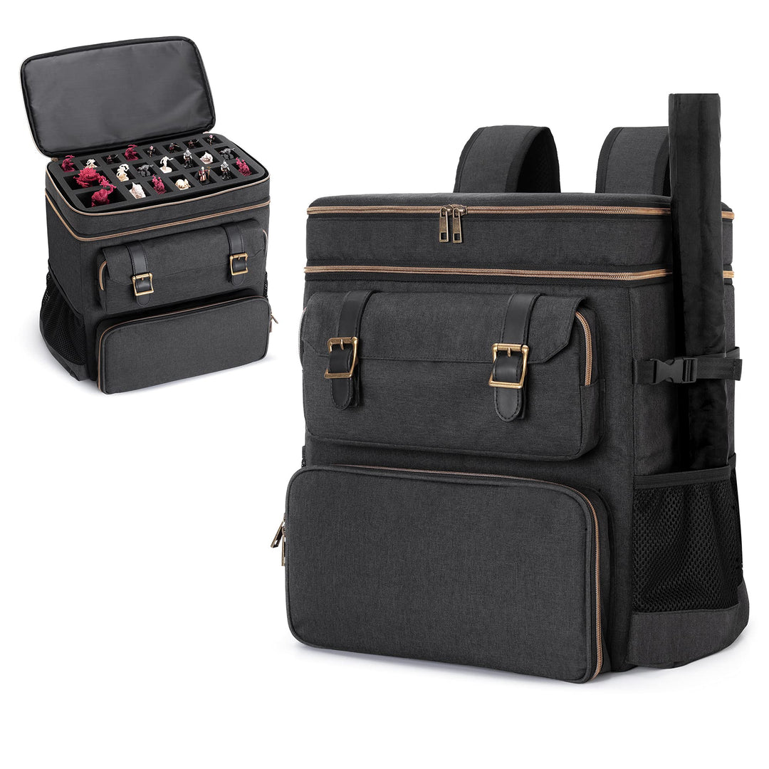Trunab Rucksack für DND RPG Tabletop Adventurer’s Travel Game, Tasche für Battle Mat, Kompatibel mit