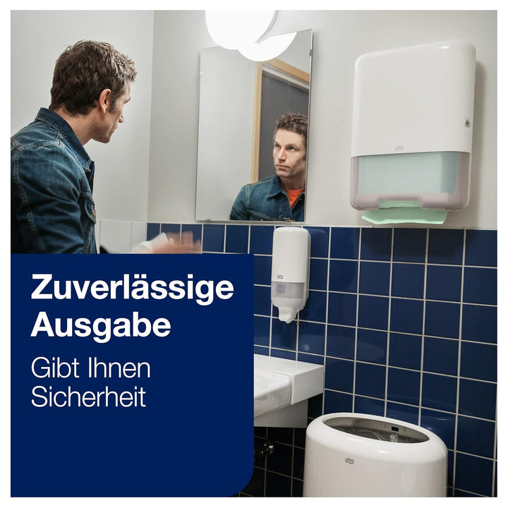 Tork grüne Zickzack Papierhandtücher Universal 290135 - H3 Falthandtücher für Papierhandtuchspender
