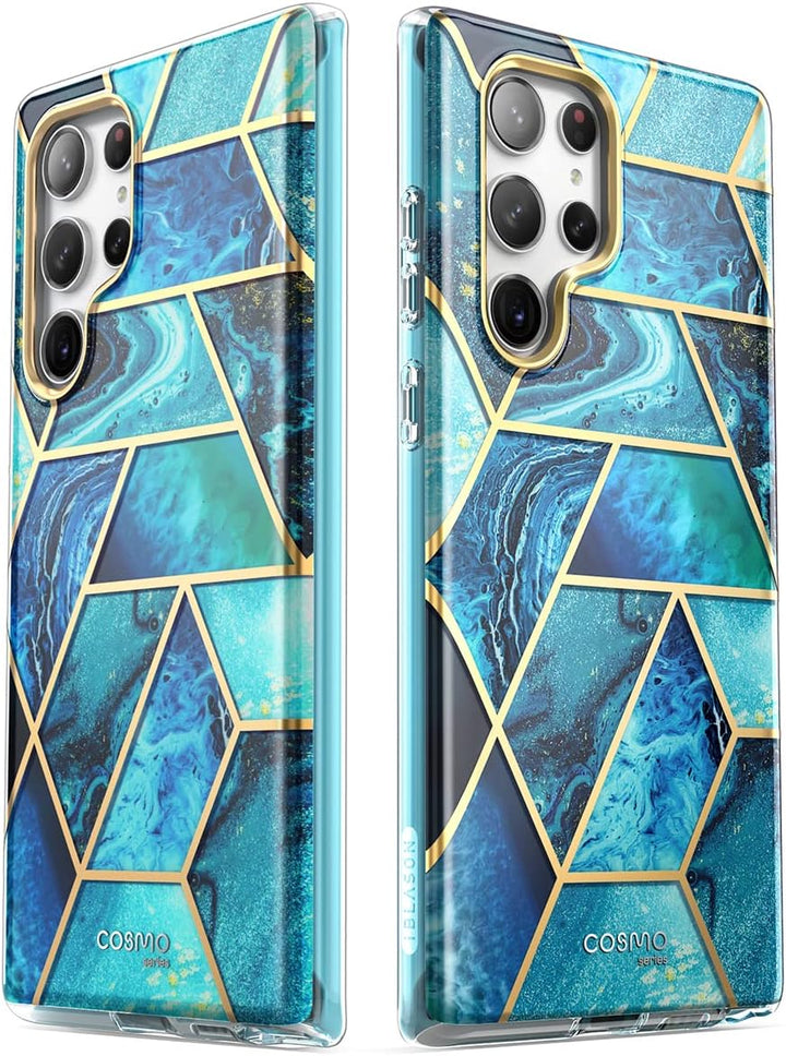 i-Blason Glitzer Hülle für Samsung Galaxy S23 Ultra 5G Handyhülle Bumper Case 360 Grad Schutzhülle G