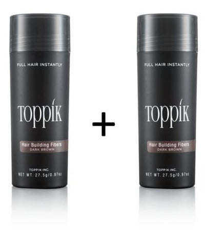 2 x TOPPIK 27,5 g. - Haarverdichter Streuhaar Schütthaar Hair Fibers Microhairs - Sparangebot!, Farb
