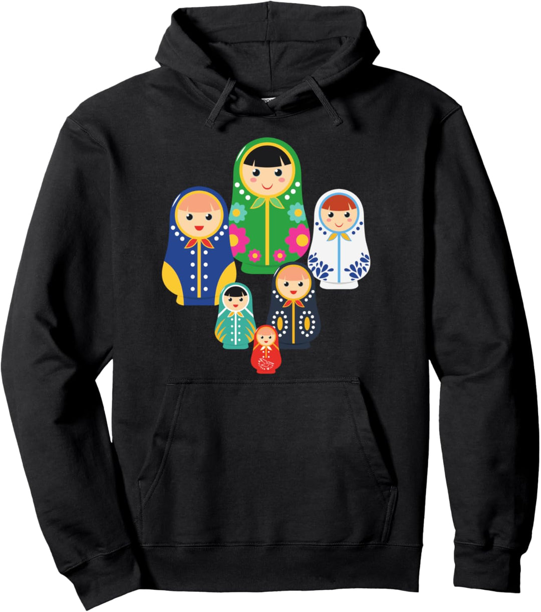 Matroschka russische Nesting Dolls, Russland Geschenk Pullover Hoodie