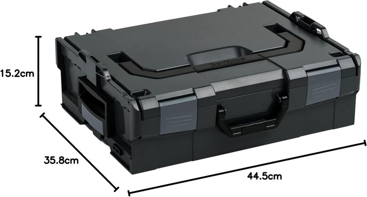 LBOXX Sortimo L BOXX 136 3er Set | Grösse 2 schwarz individuell anpassbar mit Ihrem Logo | Werkzeugk