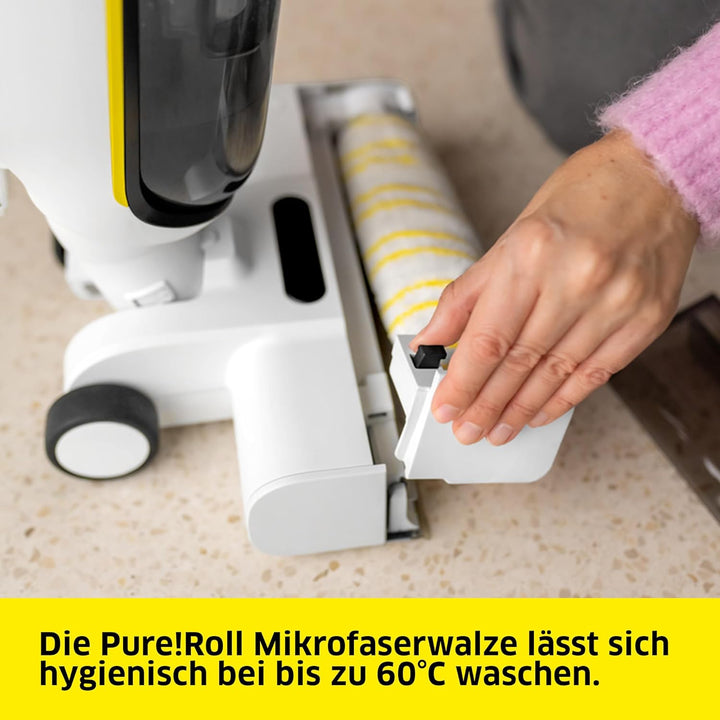 Karcher Saugwischer FCV 4 Natural N, kabelloser Saugwischer mit 4 Reinigungsmodi inkl. Natürlicher B
