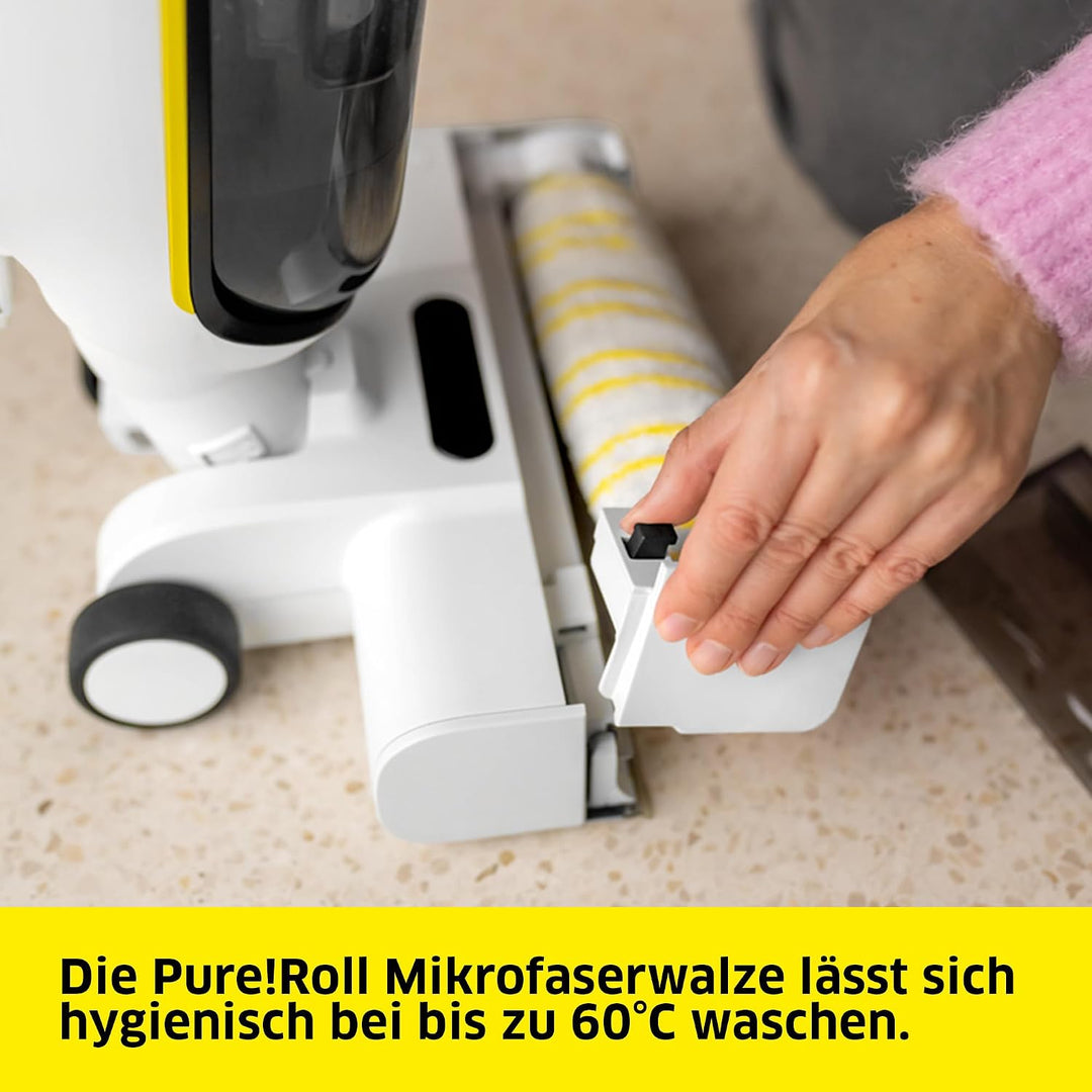 Kärcher Saugwischer FCV 4, kabelloser Saugwischer mit 4 Reinigungsmodi, Akkulaufzeit: ca. 45 min, Fl