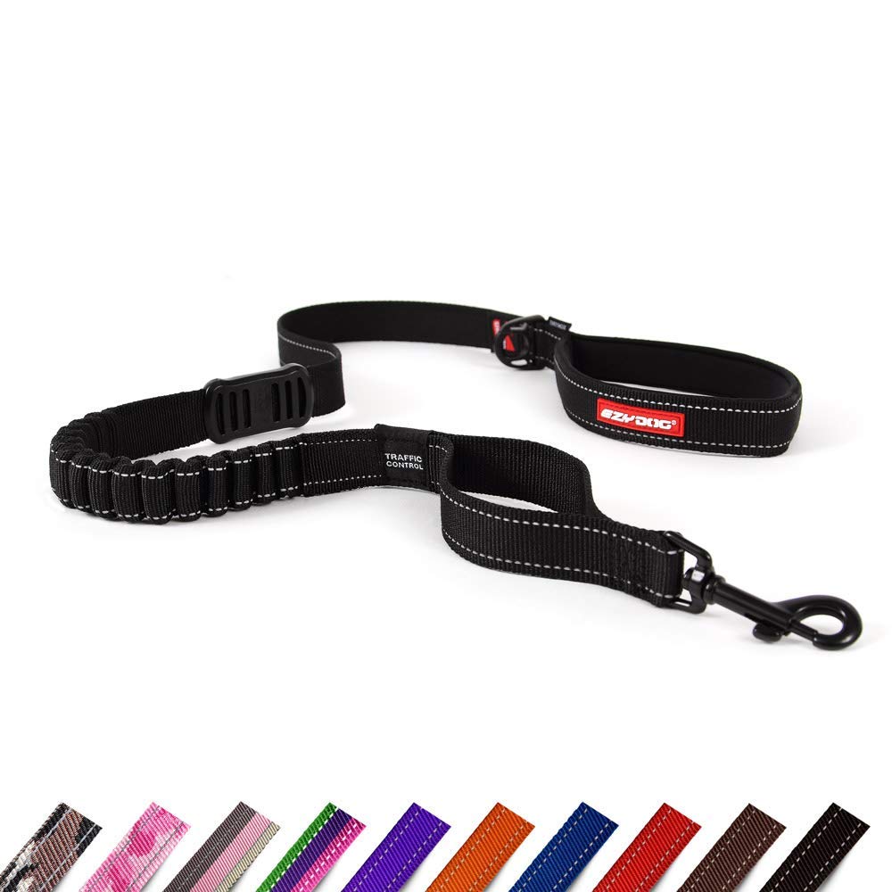 EzyDog Hundeleine für Grosse, Mittelgrosse Hunde - Elastische Leine mit Bungee Ruckdämpfer - &