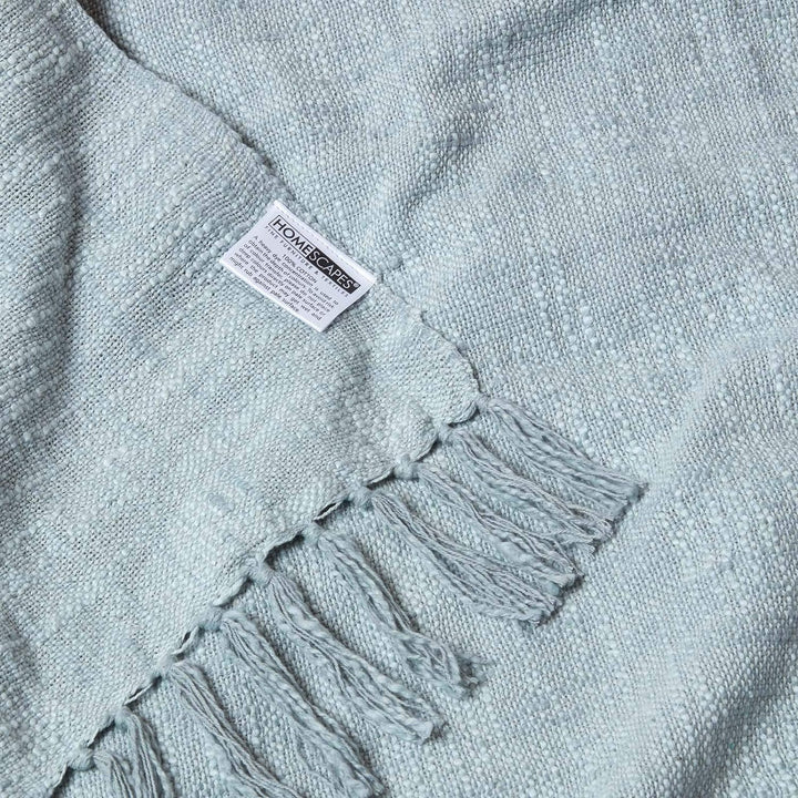 Homescapes extra grosse Tagesdecke Nirvana, grau, Wohndecke/Sofaüberwurf aus 100% Baumwolle, 225 x 3
