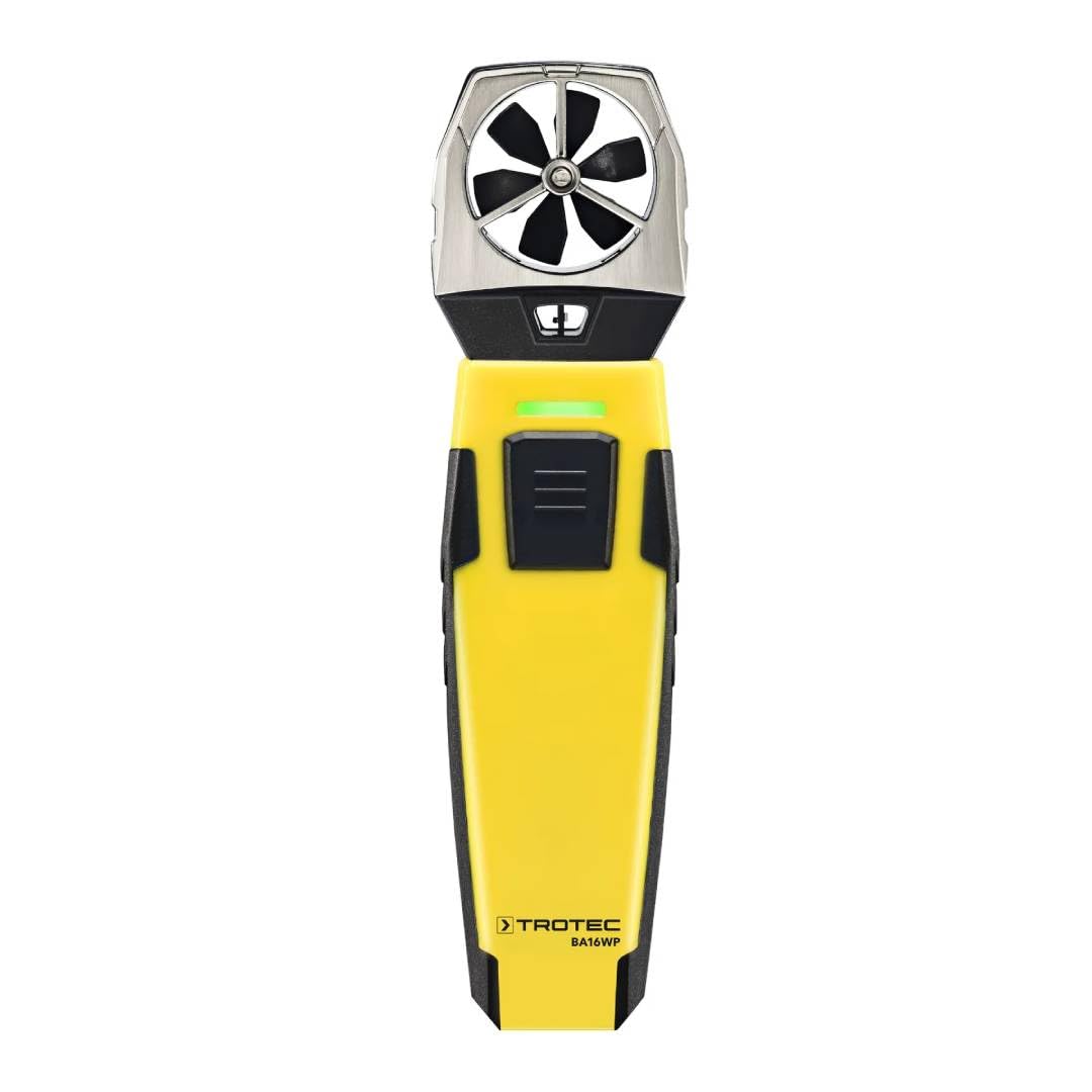 TROTEC Windmesser BA16WP – Windmessgerät, Anemometer – Messbereich 0,6 bis 30 m/s, MultiMeasure Mobi