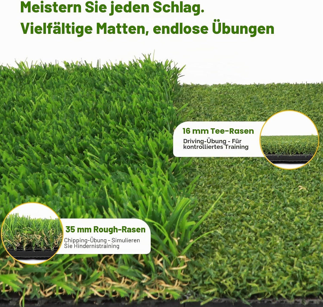 Golf-Trainingsmatte für präzisen Schwung – Swing-Pfad-Feedback, Ballkontrolle & Treffgenauigkeit ver