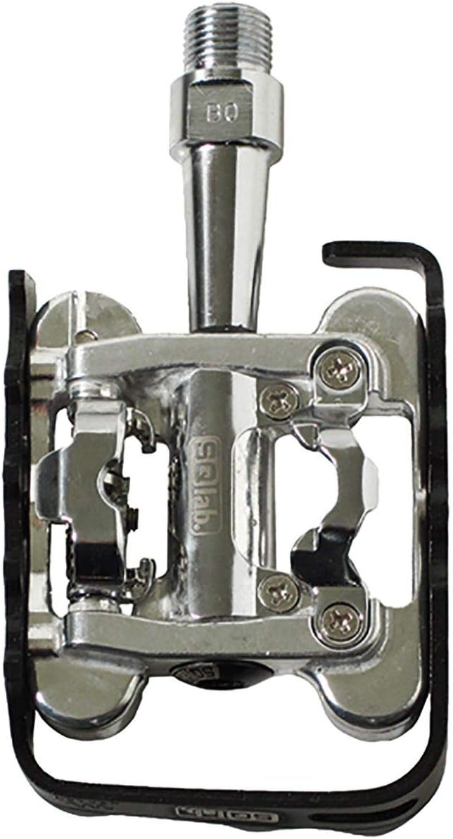 SQlab Pedale 502 Fahrrad L (+8 mm) Silber-Schwarz, L (+8 mm) Silber-Schwarz