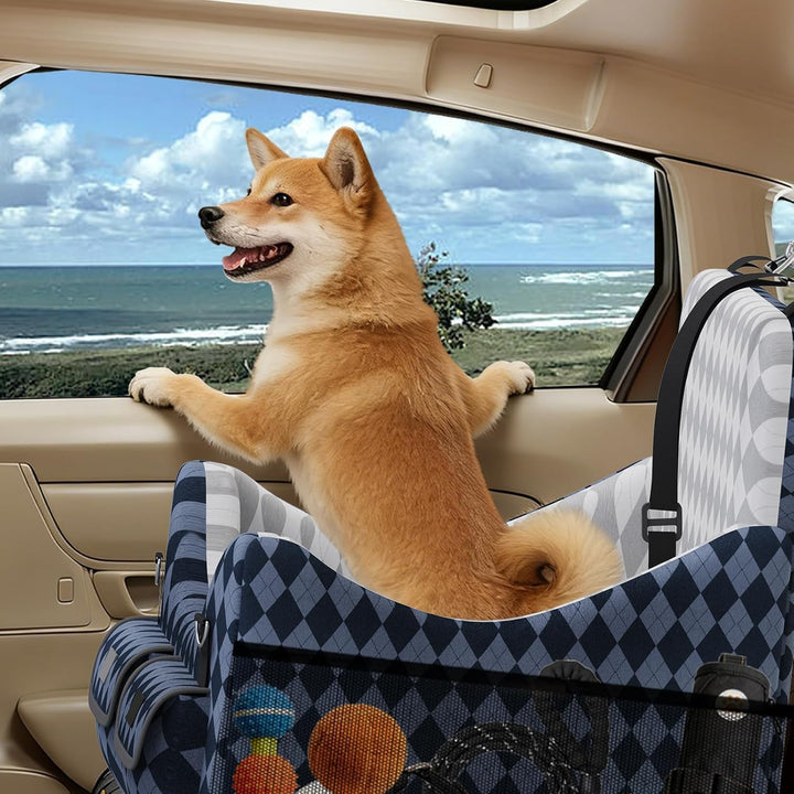 Hundeautositz Hundesitz Kleine Hunde- und Mittelhunde bis 16 kg (35 lbs), Hundebooster mit Memory-Sc