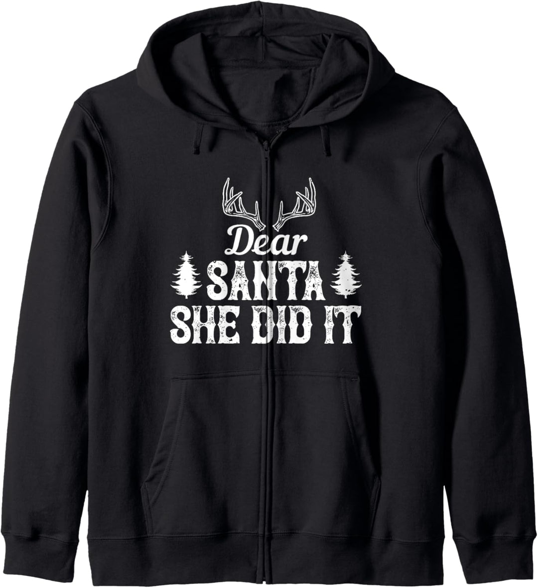 Lieber Weihnachtsmann, sie hat es geschafft - Christmas Funny Kapuzenjacke