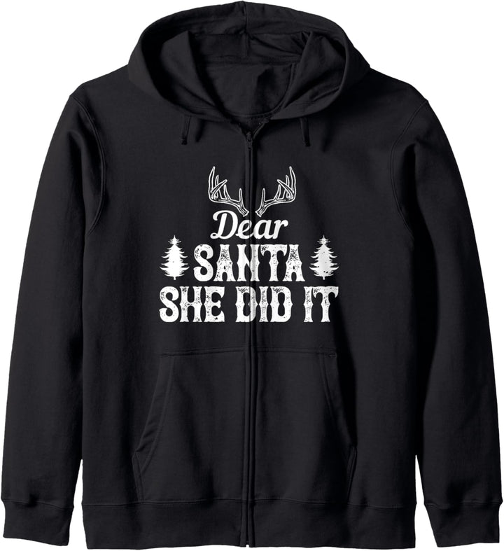 Lieber Weihnachtsmann, sie hat es geschafft - Christmas Funny Kapuzenjacke