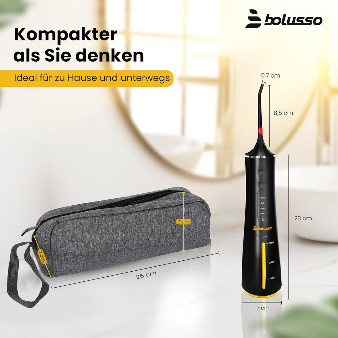 Waterflosser - Inclusief 7 Opzetstukken - Reistas - E-book - Volledig instelbaar - Monddouche - Tong