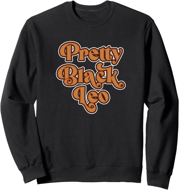 Leo Zodiac Sign Afro American Black Girls Women Birthday Sweatshirt