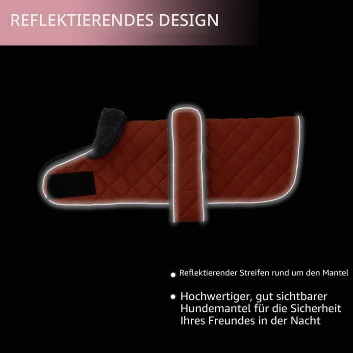 MOREZI Hundemantel Winter für Dackel - Wasserdichter Hunde Pullover mit Wolle Futter &amp; Verstellbaren