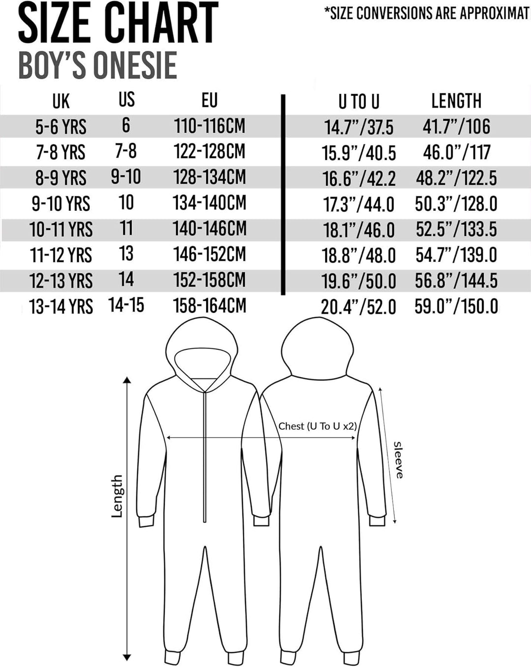 Minecraft Onesie Pixelated Creeper Sleepsuit Gamer Geschenk für Jungen 8-9 Jahre