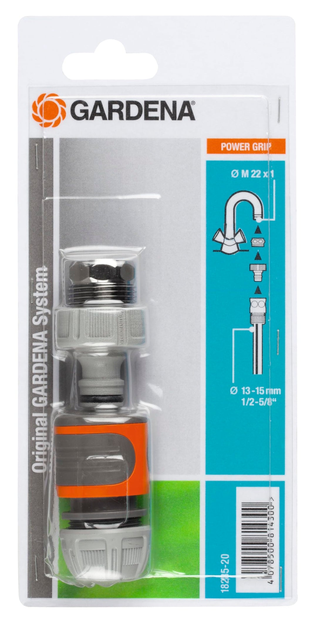 Gardena Schnellanschluss-Satz: Wasserhahnanschluss-Set für den schnellen Anschluss von 13 mm (1/2 Zo