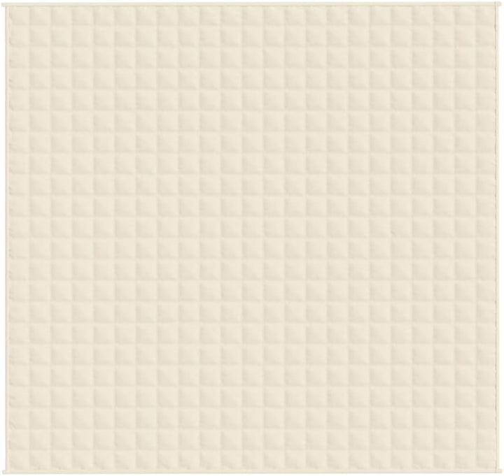 Homgoday Gewichtete Decke Creme hell 220 x 230 cm 11 kg Stoff, Möbeldekor warme und bequeme Decke, h