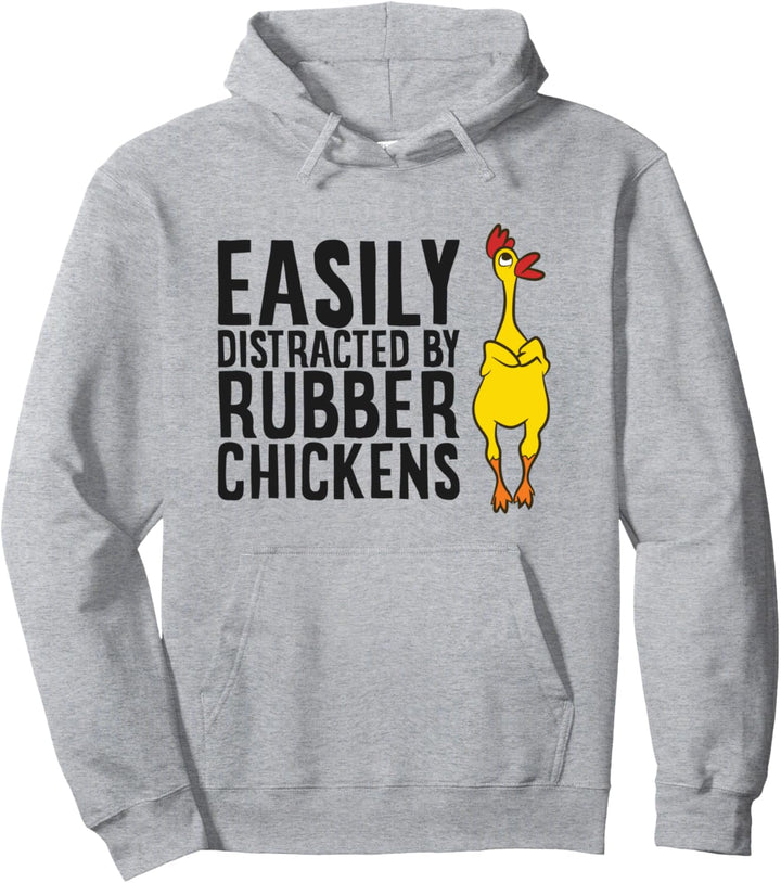 Lässt sich leicht von Gummihühnern ablenken. Pullover Hoodie