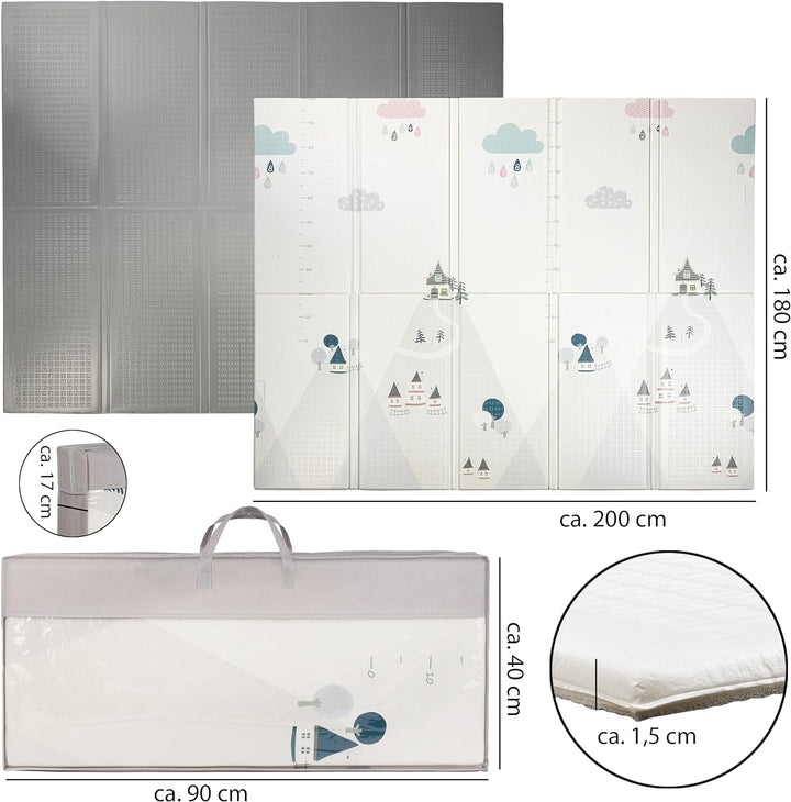 ONVAYA® Spielmatte für Babys & Kinder | Krabbelmatte faltbar | Bodenmatte für Kinderzimmer & Outdoor
